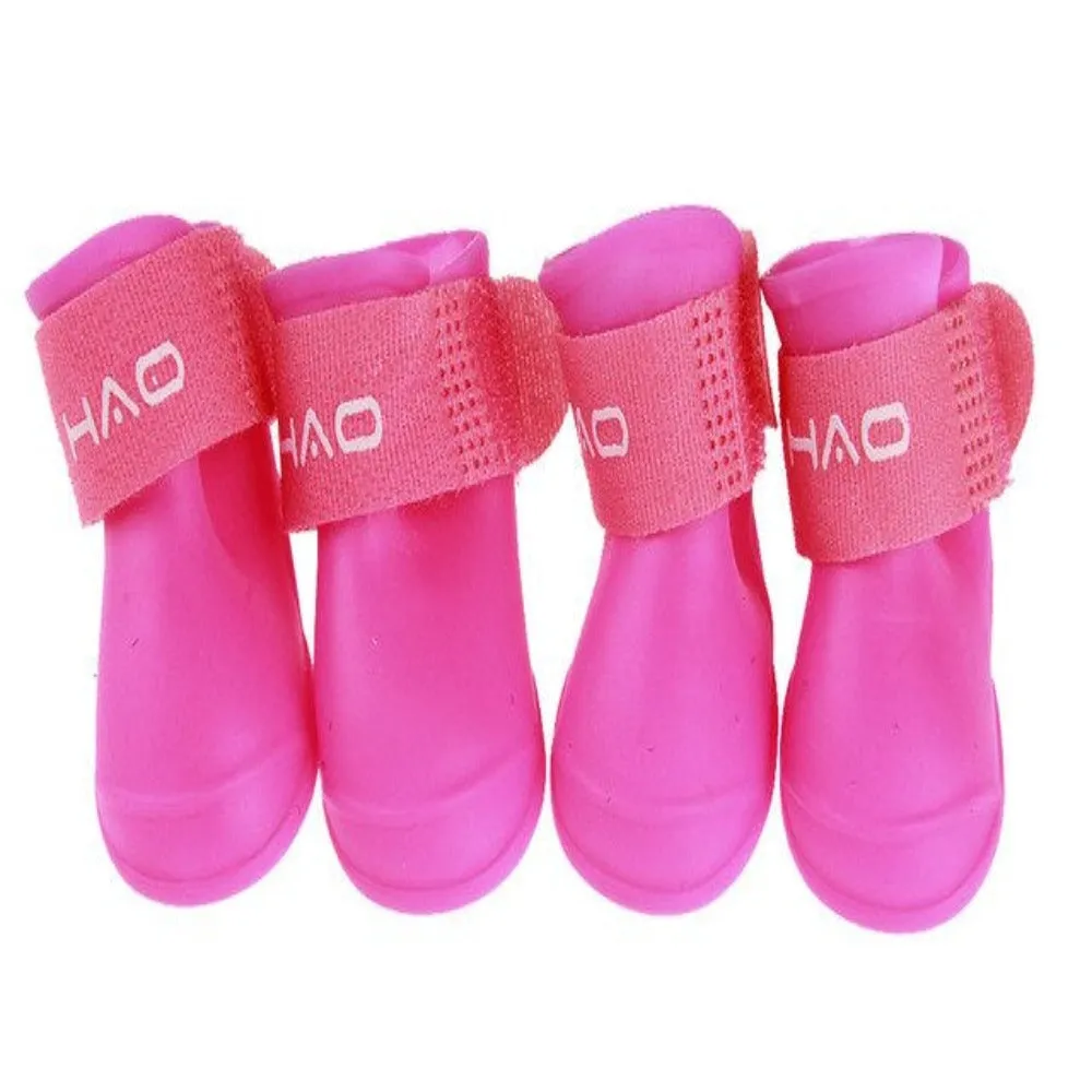 4 Piece Pet Dog Rain Shoes