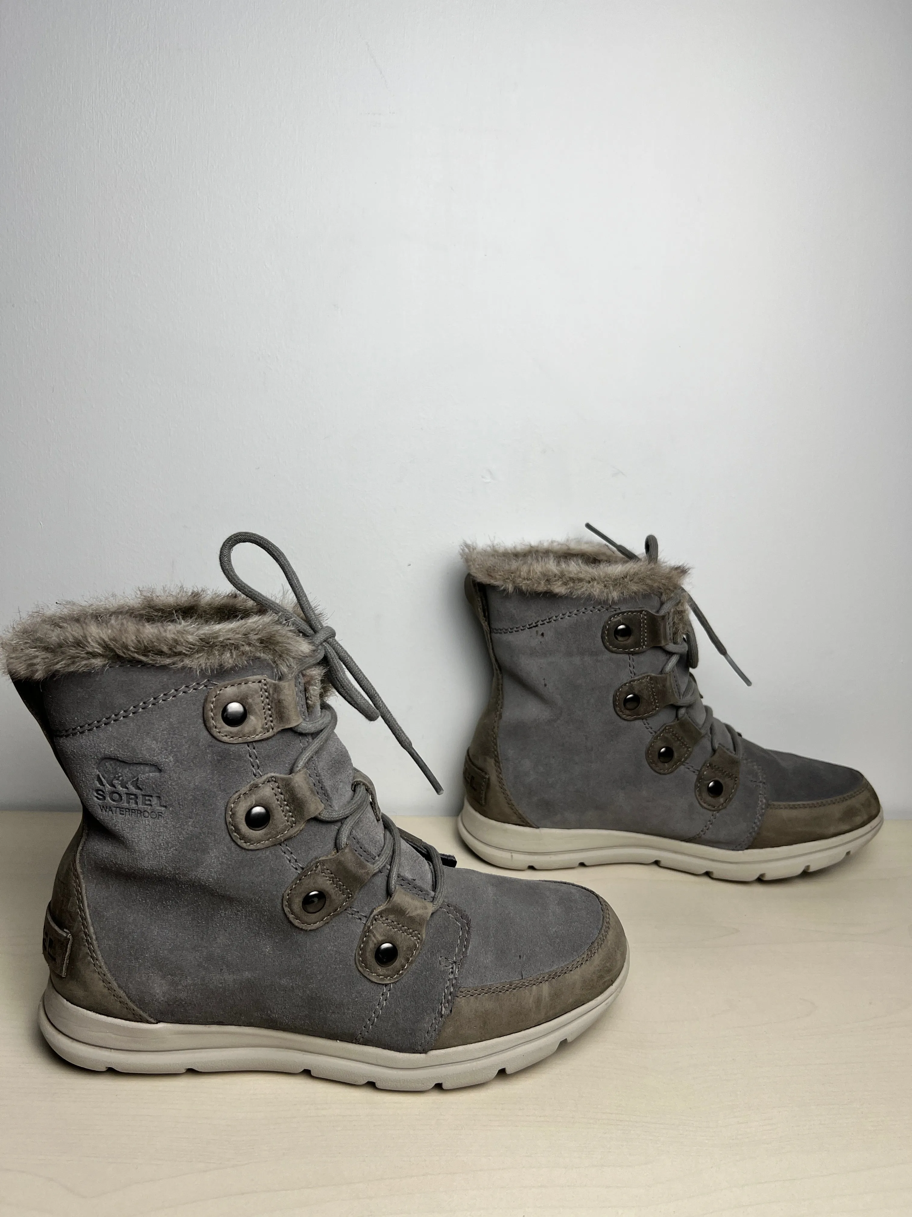 Boots Snow By Sorel In Grey, Size: 8.5