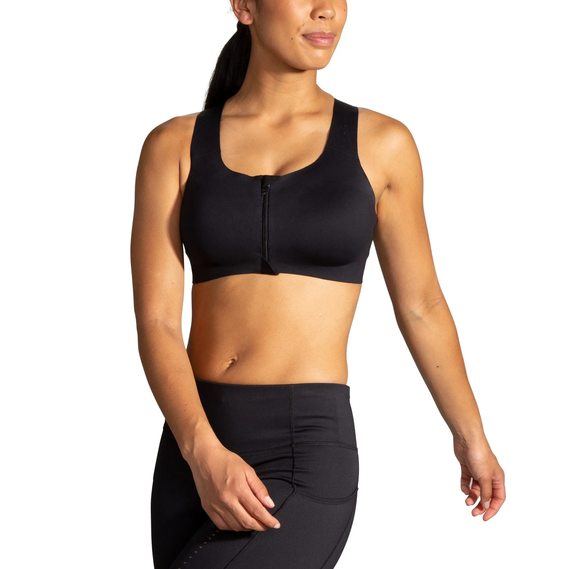 Brooks | Dare Zip Run Bra 2.0 | Women's | Black