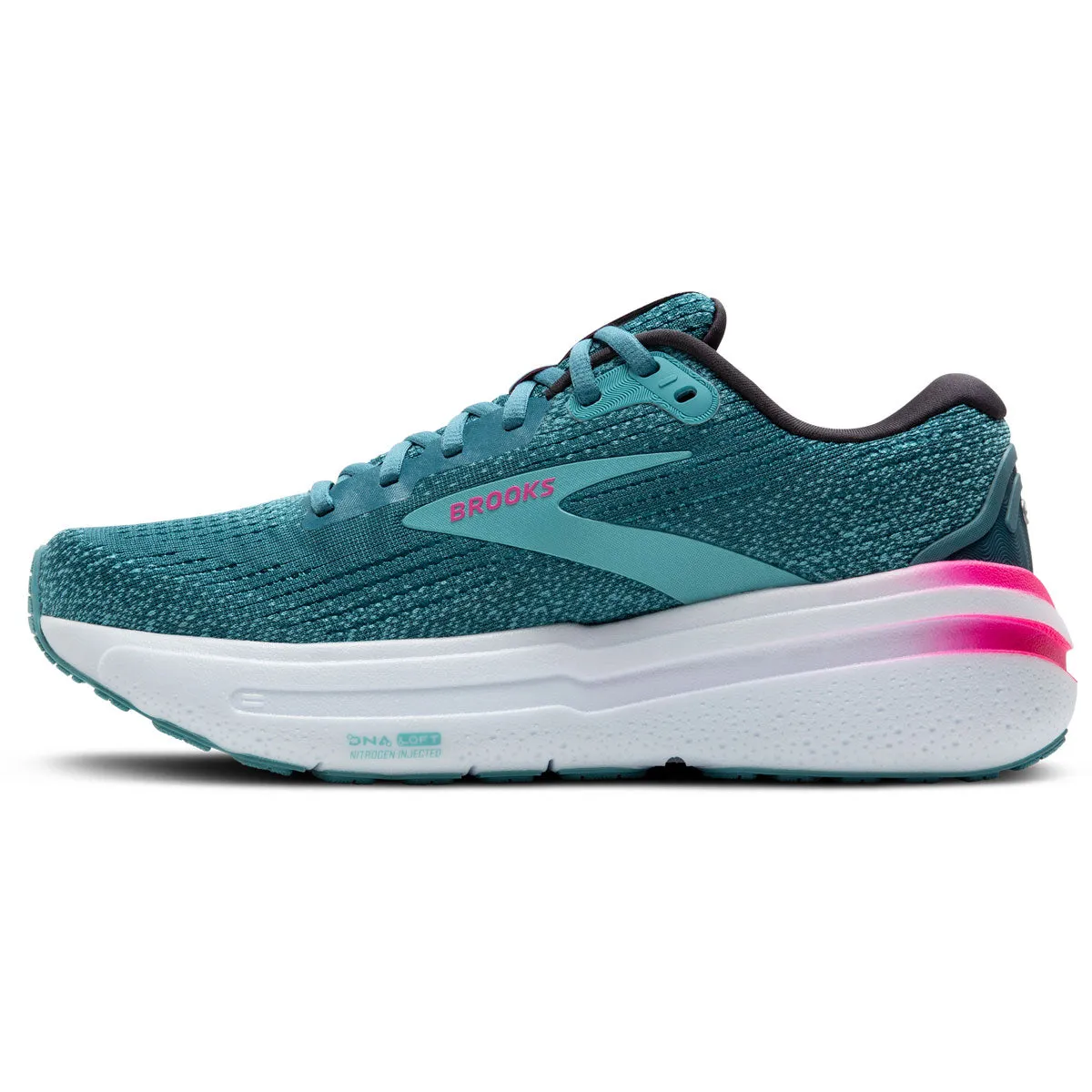 Brooks Ghost Max 2 Running Shoes - Womens - Storm Blue/Knockout Pink/Aqua