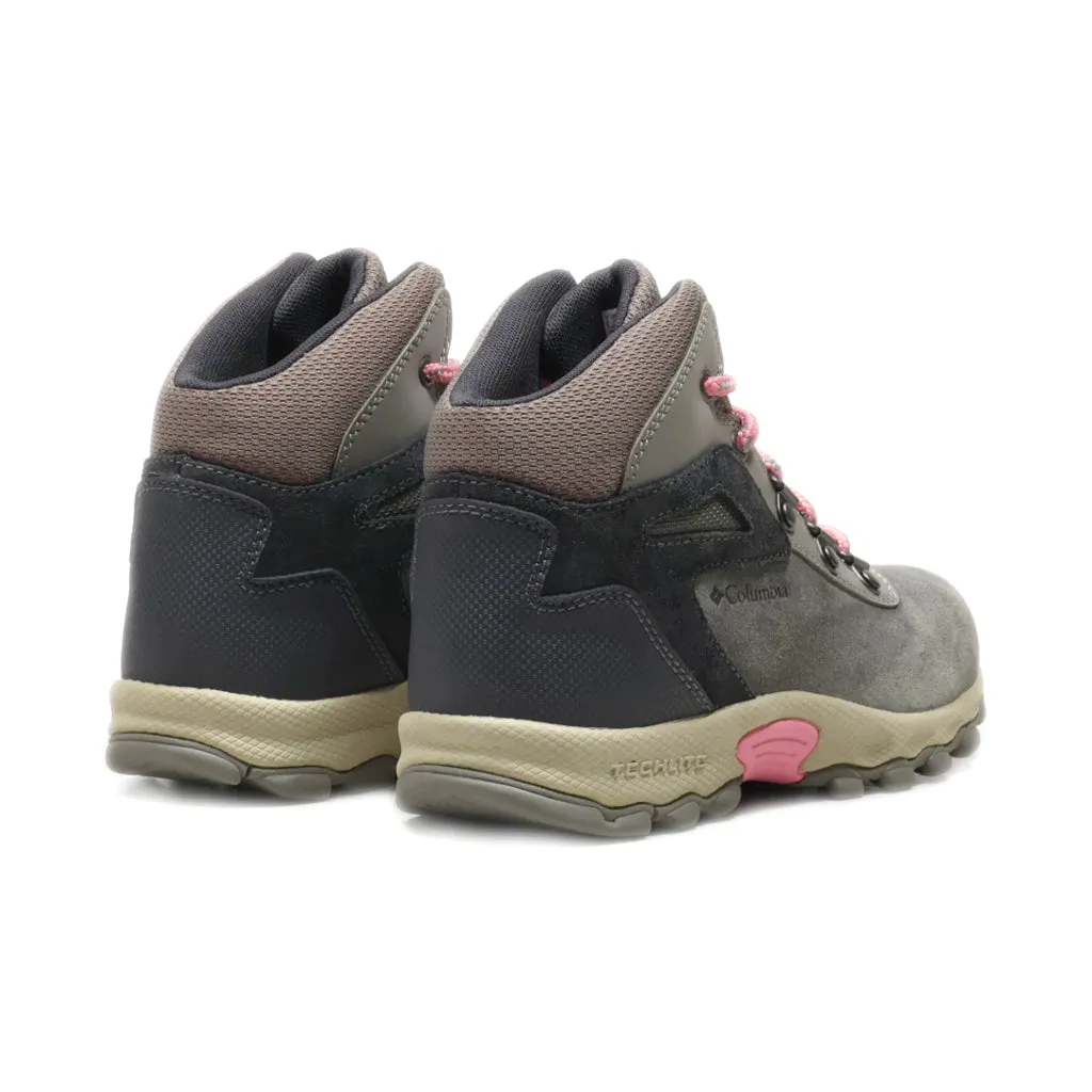 Columbia Ankle Boots Leather Grey Colour For Kids