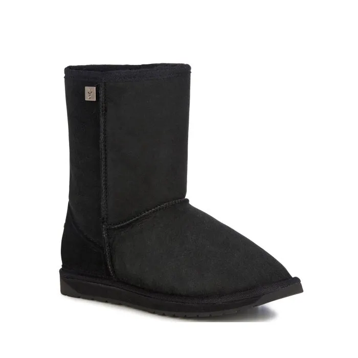 EMU Premium Stinger Lo Black Sheepskin Boot Mens Unisex