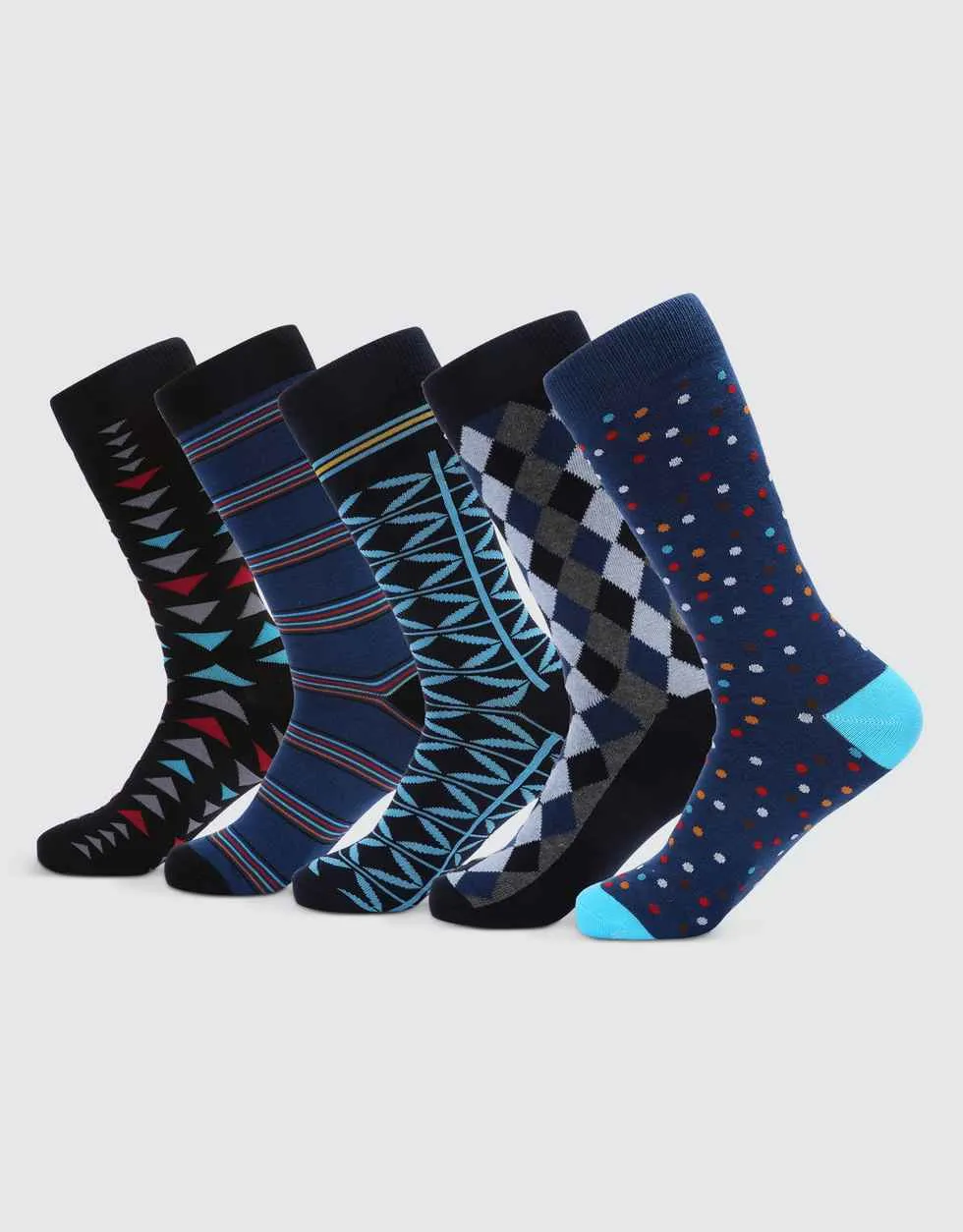 Exceptional Evening Crew Socks 5 Pack