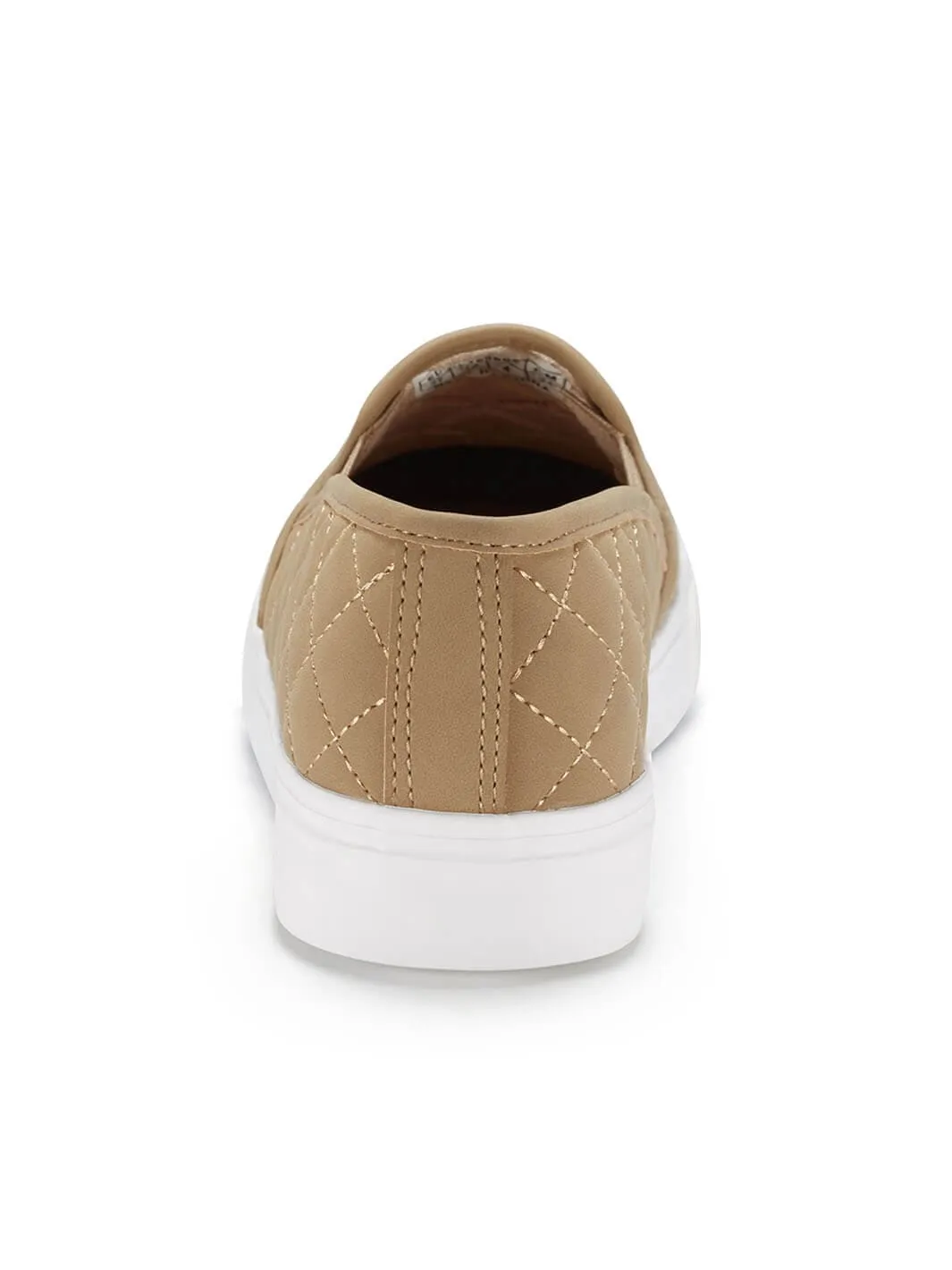 JENN ARDOR Women Diamond Slip-On Sneakers