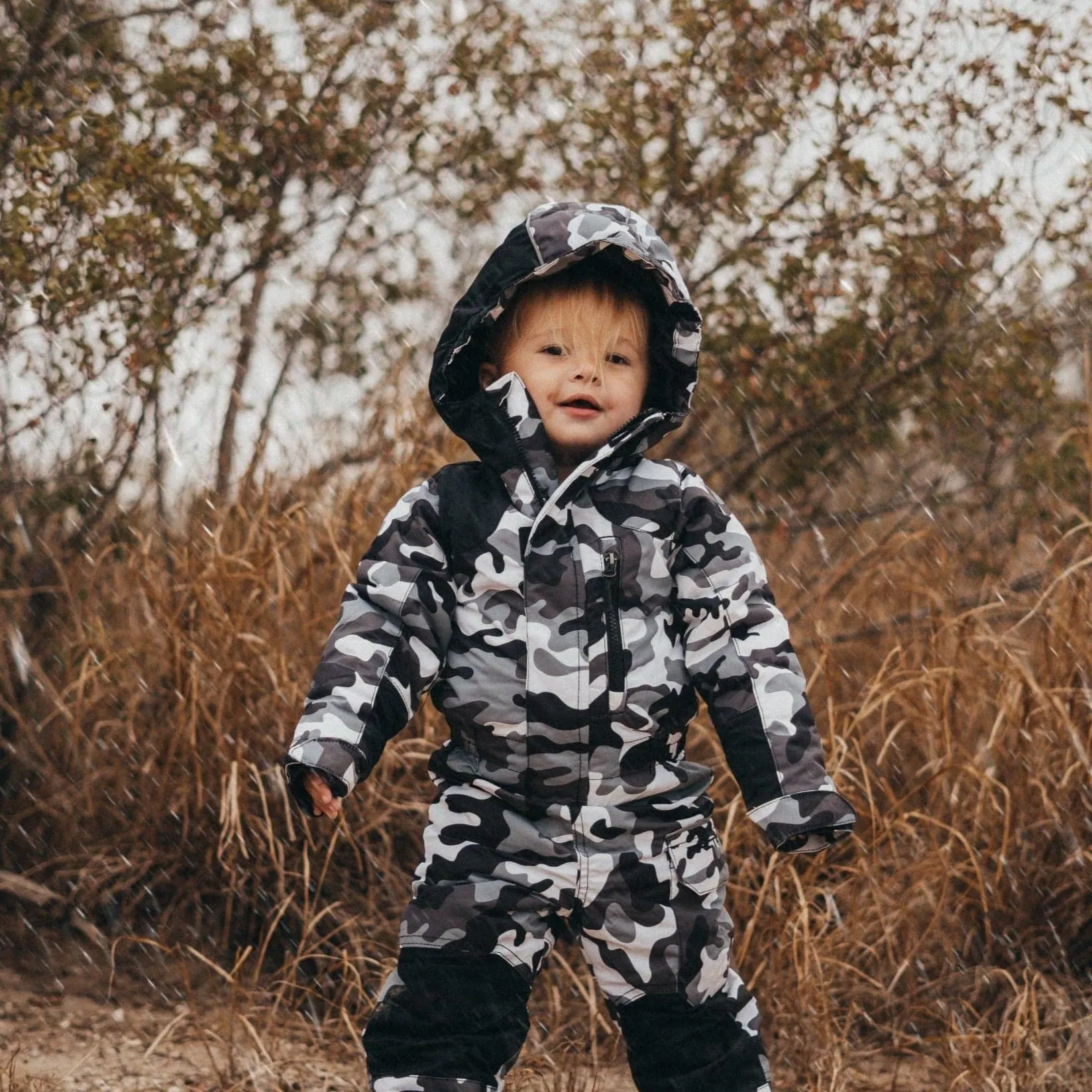 Kids Dancing Bear Insulated Snowsuit Coveralls