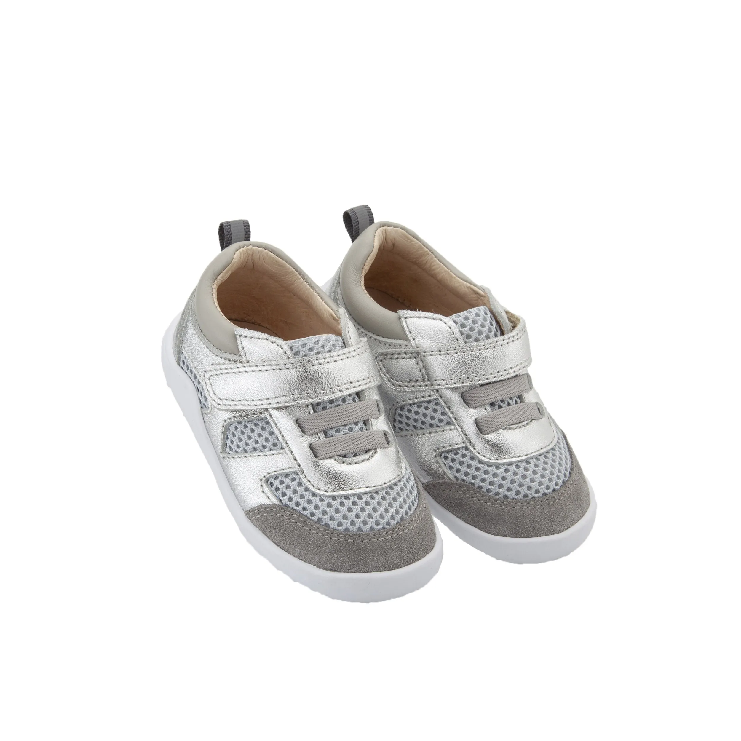 Old Soles Boy's and Girl's Ground Control Shoe - Silver/Gris