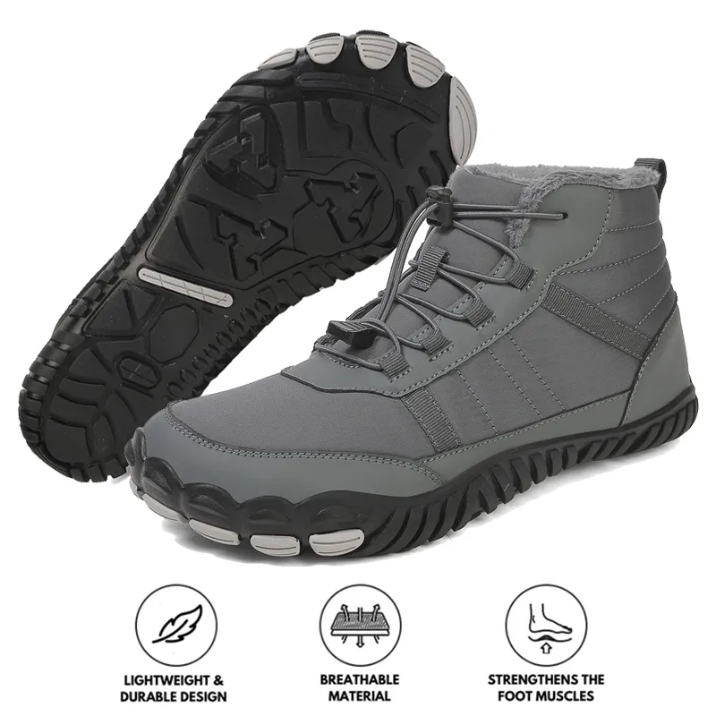 Outdoor Snow Boots High-Top Sports Winter Shoes Non-slip & Waterproof Winter Barefoot Shoe (Unisex)