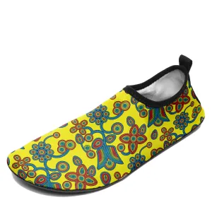 Sky Tomorrow Satin Kid's Sockamoccs Slip On Shoes