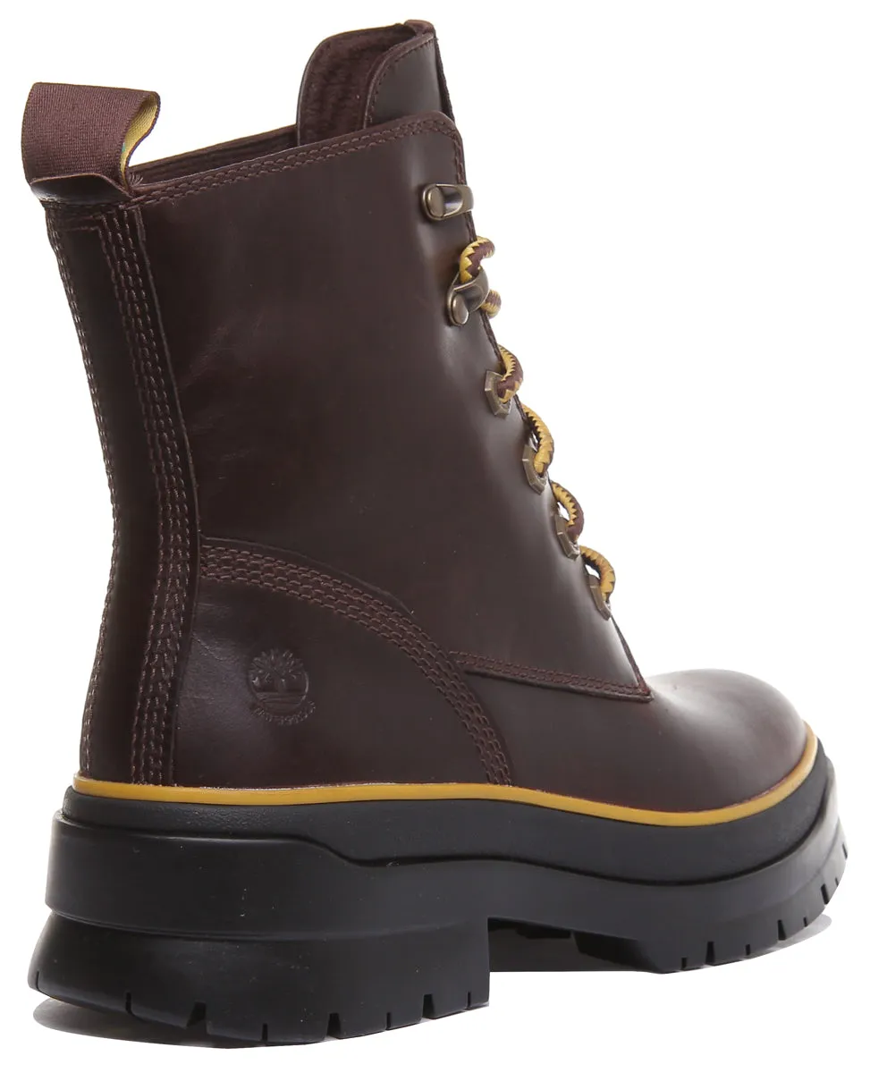 Timberland A2D6W Malynn Mid Lace Up Boots In Dark Brown For Women