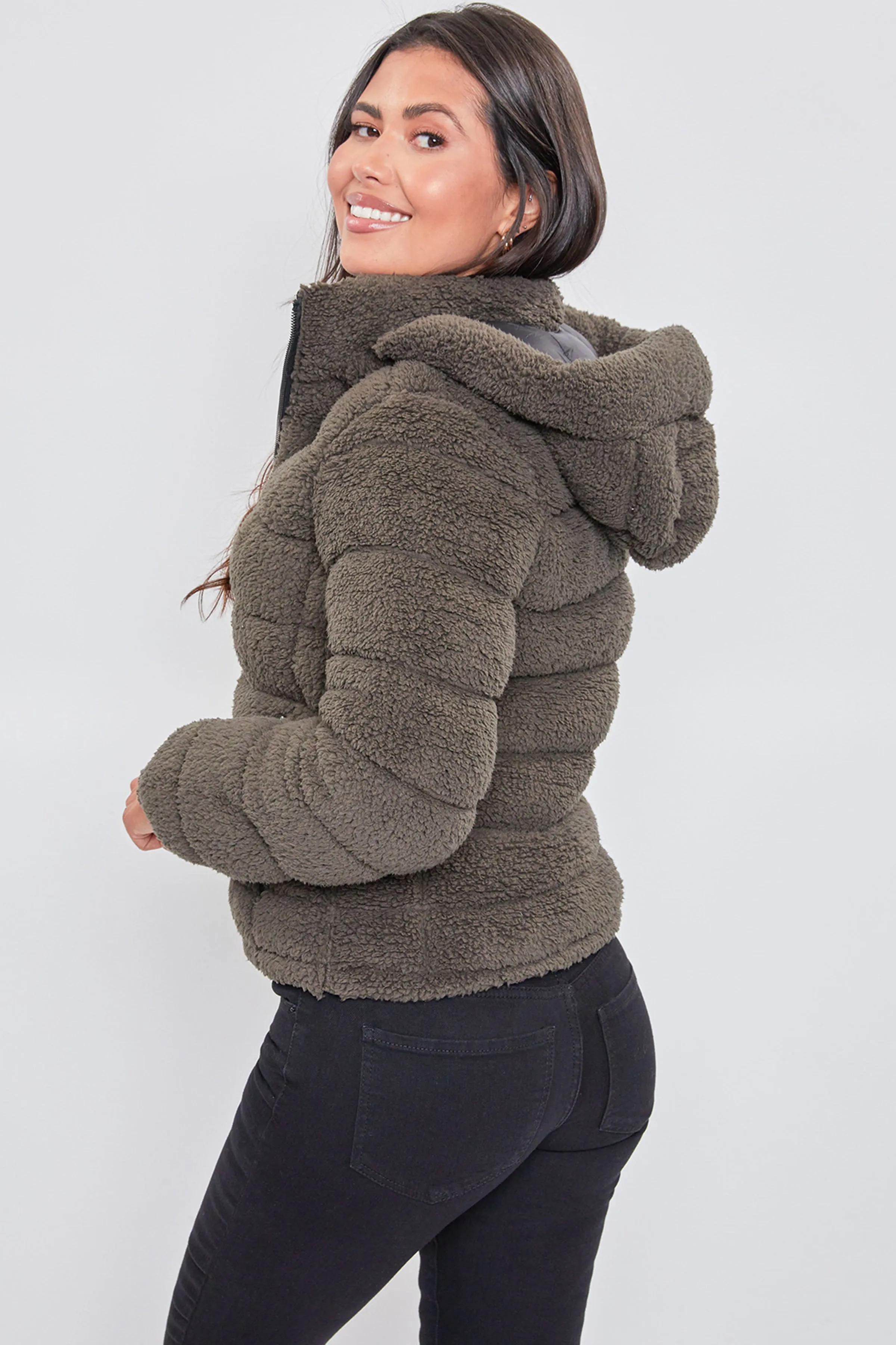 Women's Winter Poodle Fur Reversible Jacket