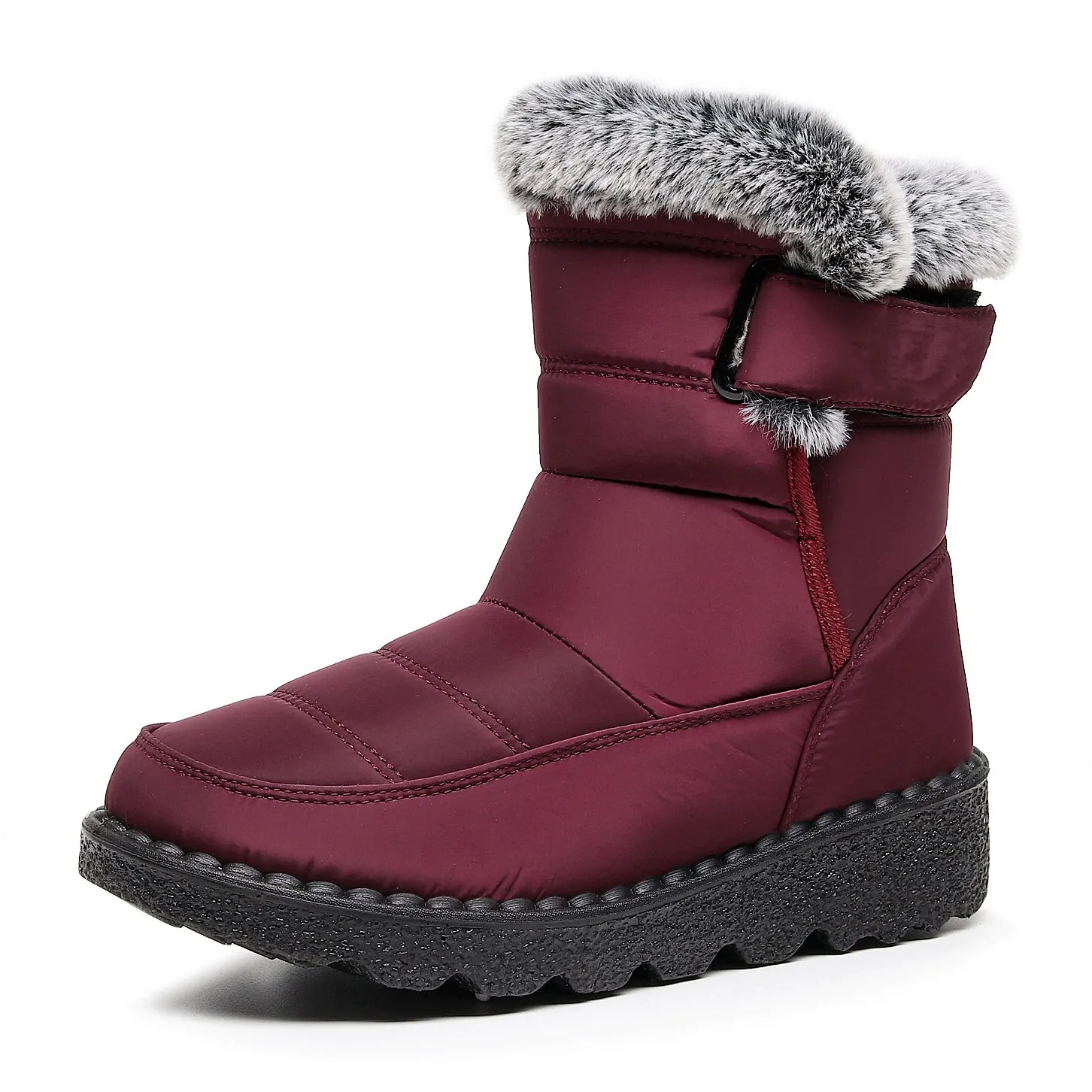 Women's Winter Snow Boots with Warm Lining Comfortable Non-slip Ankle boots Waterproof Outdoor Walking Platform Shoes