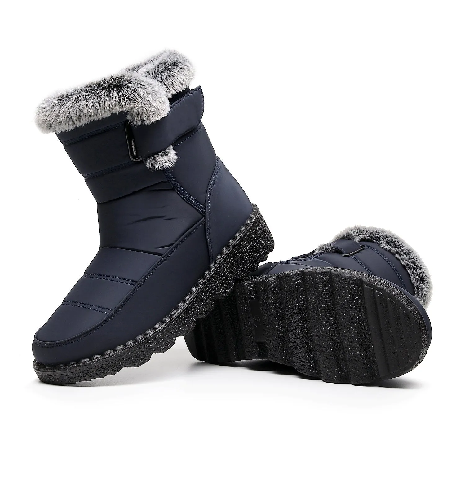 Women's Winter Snow Boots with Warm Lining Comfortable Non-slip Ankle boots Waterproof Outdoor Walking Platform Shoes