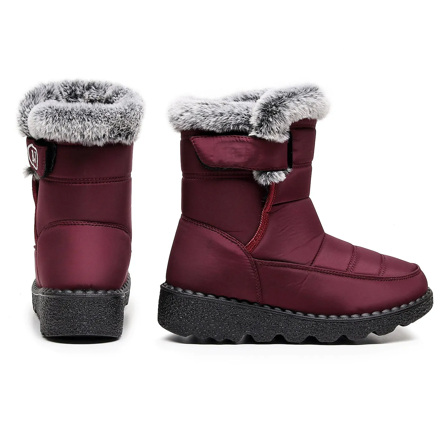 Women's Winter Snow Boots with Warm Lining Comfortable Non-slip Ankle boots Waterproof Outdoor Walking Platform Shoes