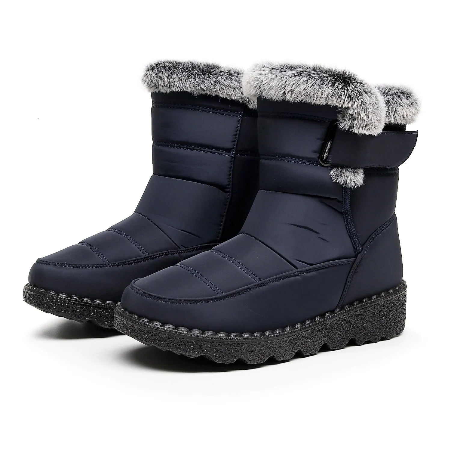 Women's Winter Snow Boots with Warm Lining Comfortable Non-slip Ankle boots Waterproof Outdoor Walking Platform Shoes