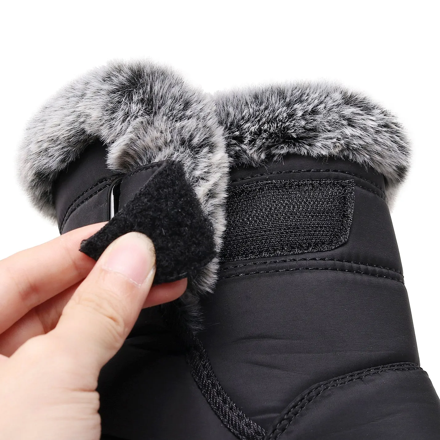 Women's Winter Snow Boots with Warm Lining Comfortable Non-slip Ankle boots Waterproof Outdoor Walking Platform Shoes