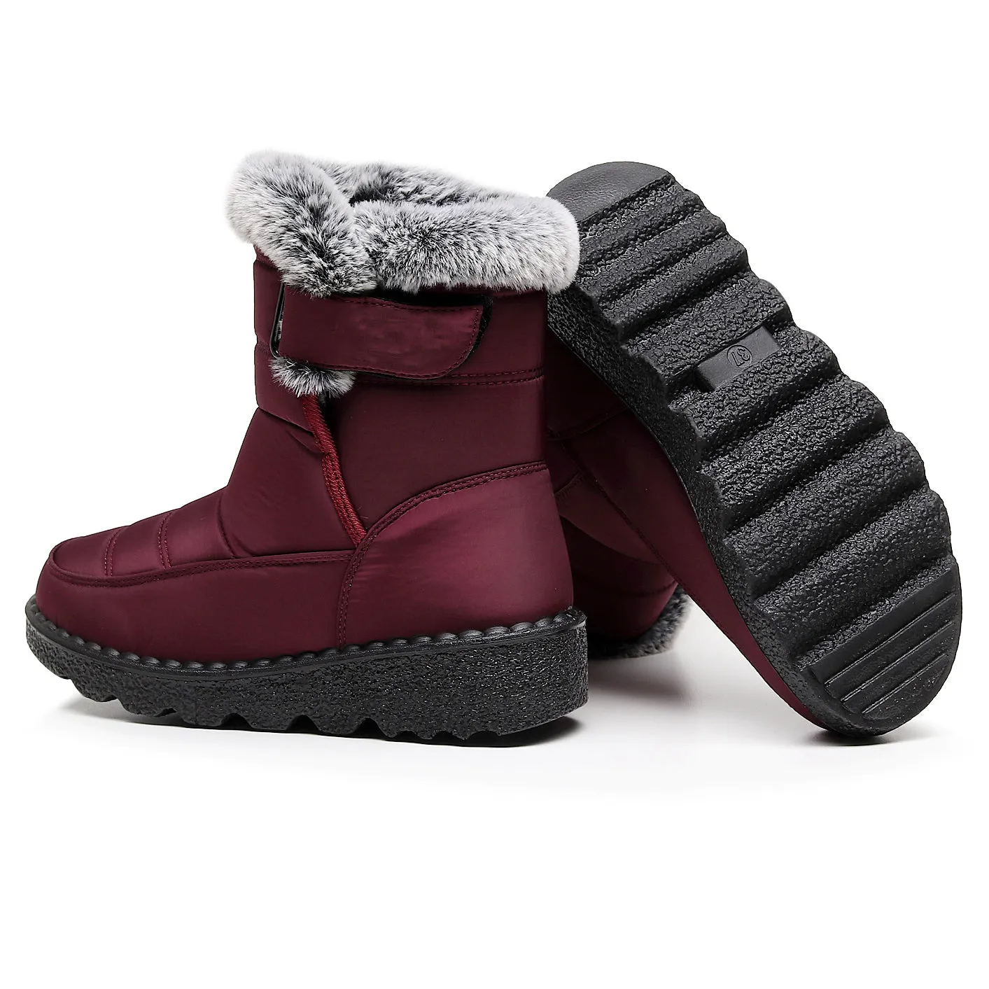 Women's Winter Snow Boots with Warm Lining Comfortable Non-slip Ankle boots Waterproof Outdoor Walking Platform Shoes