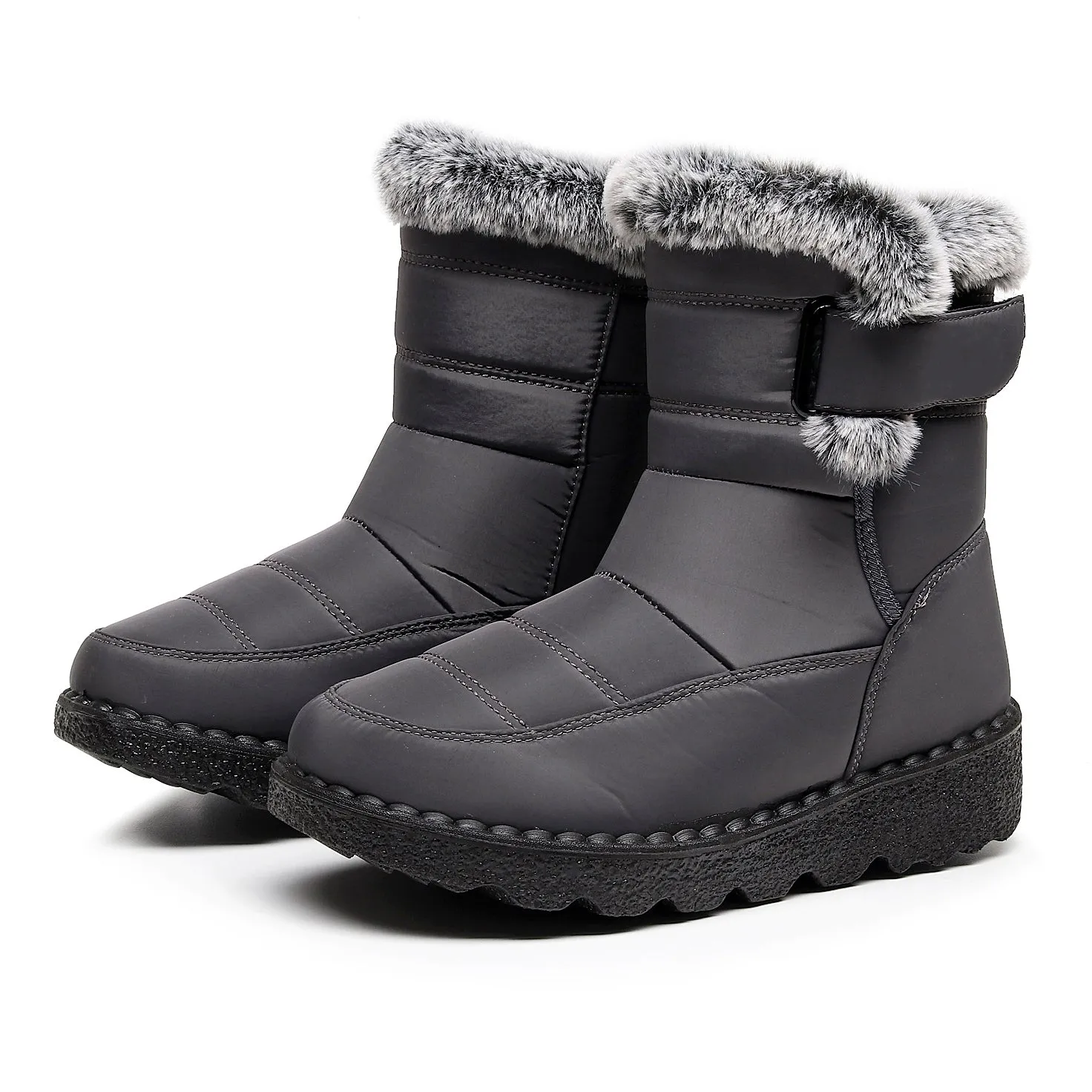 Women's Winter Snow Boots with Warm Lining Comfortable Non-slip Ankle boots Waterproof Outdoor Walking Platform Shoes